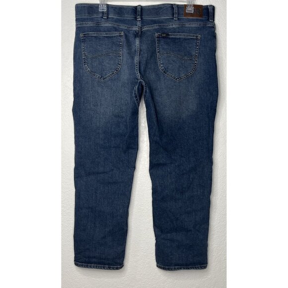 Lee Extreme Motion Straight Taper Jeans Sz 42x30 - Picture 6 of 12